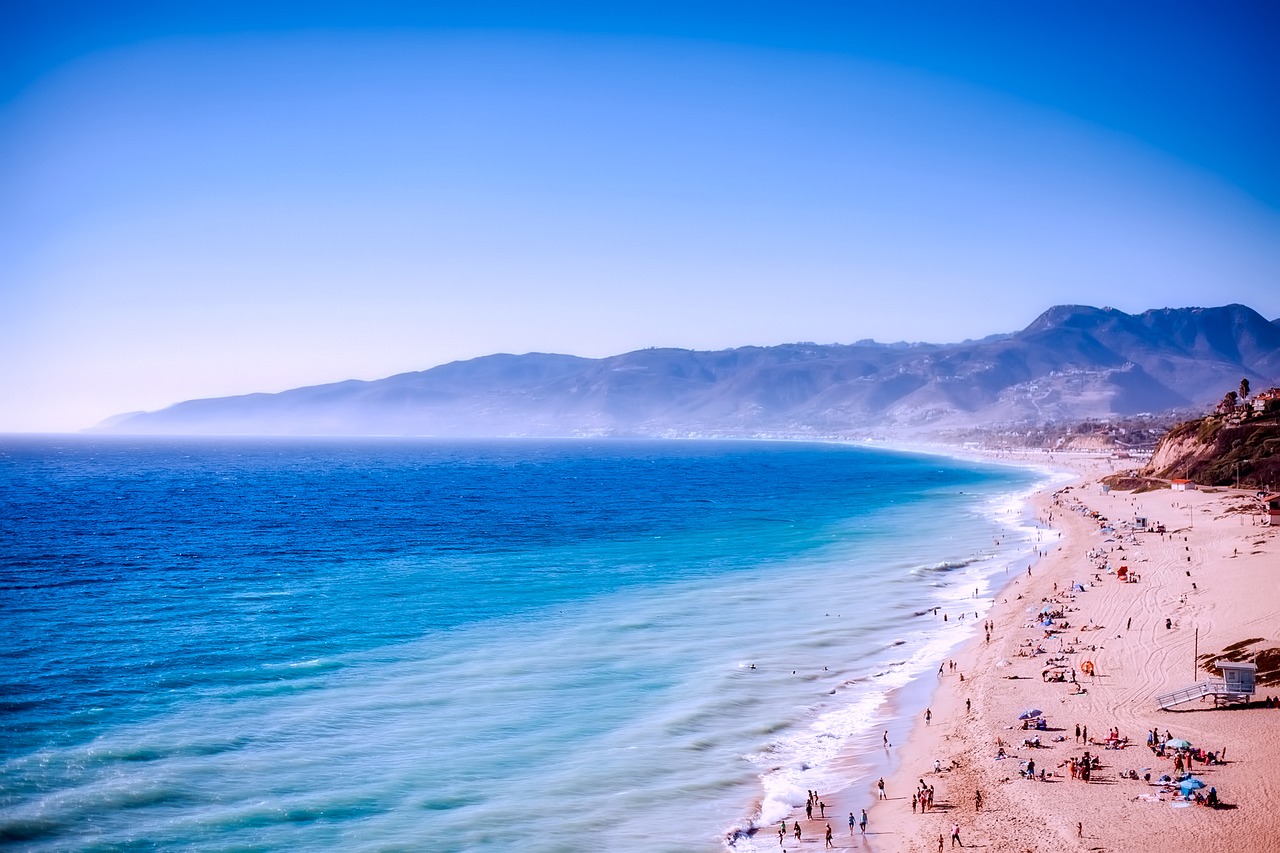 malibu california beach free photo