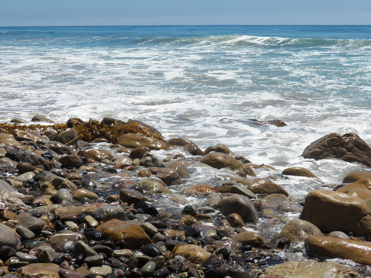 malibu beach seascape free photo