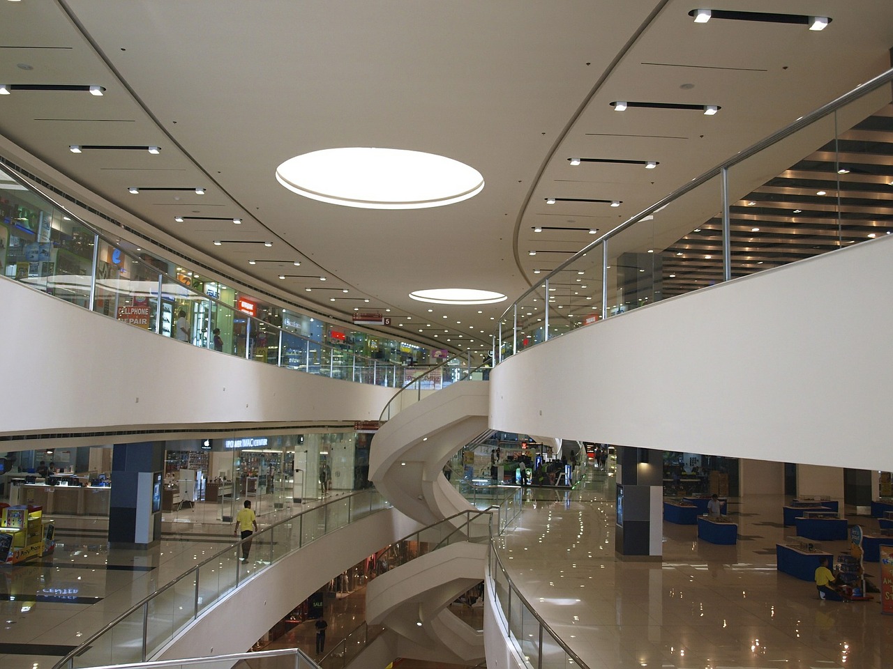 mall interior architecture free photo