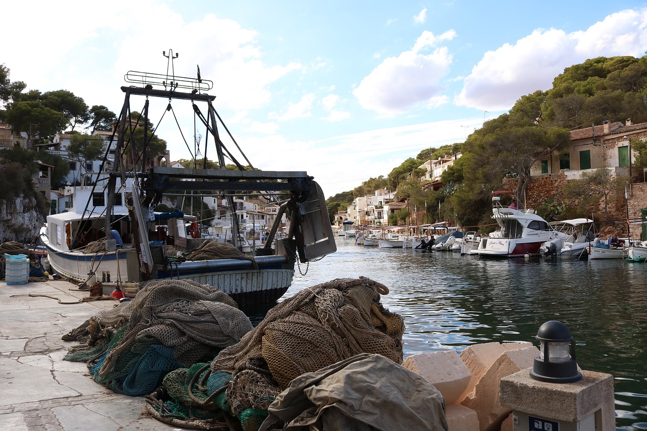 mallorca cala figuera fishing boat free photo