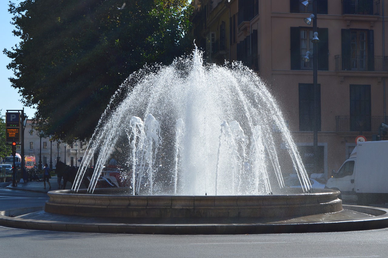 mallorca fountain spain free photo