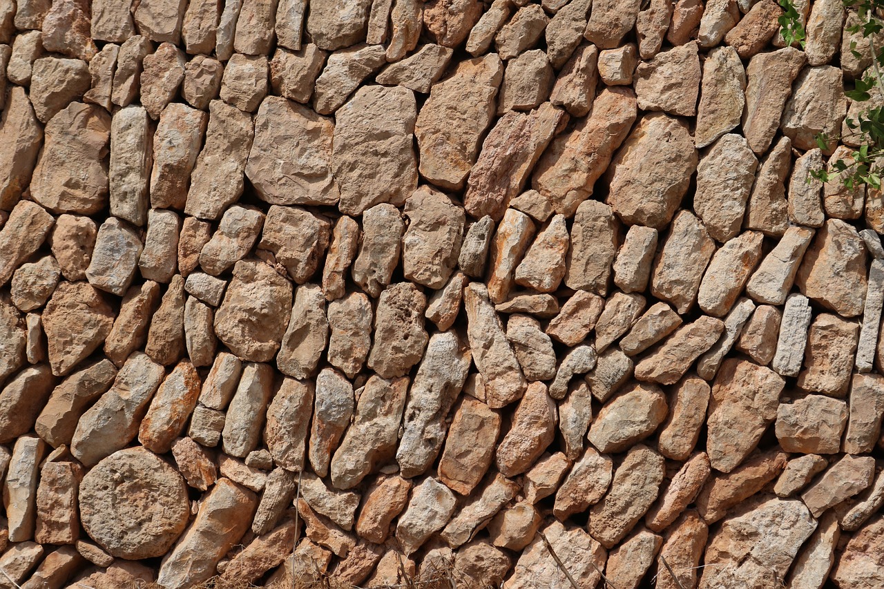 mallorca stone wall background free photo