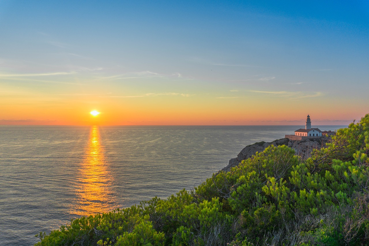 mallorca sea sunrise free photo