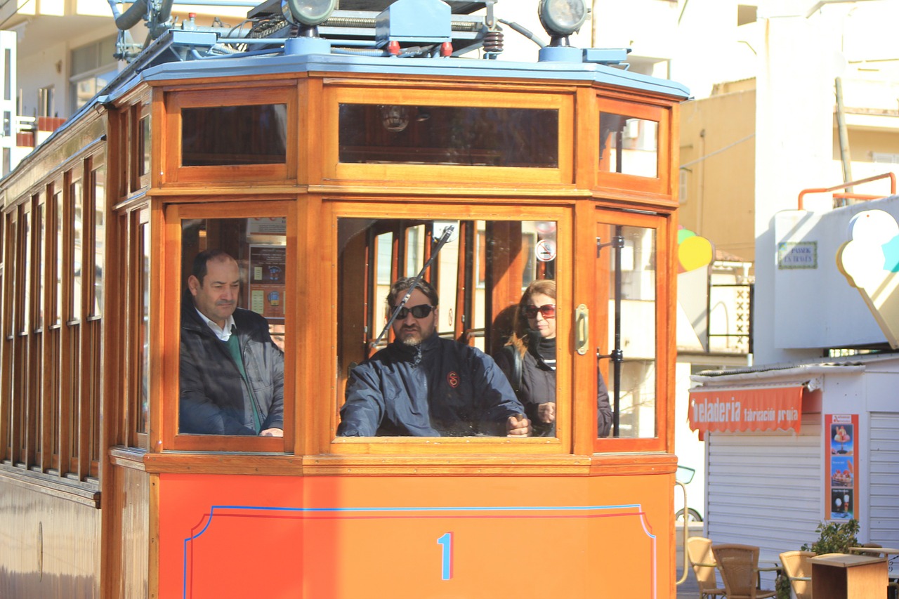 mallorca tram driver free photo