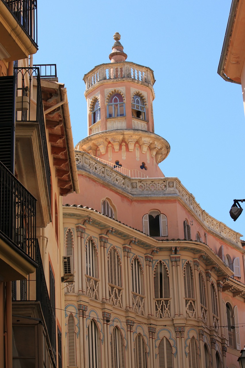 mallorca building window free photo