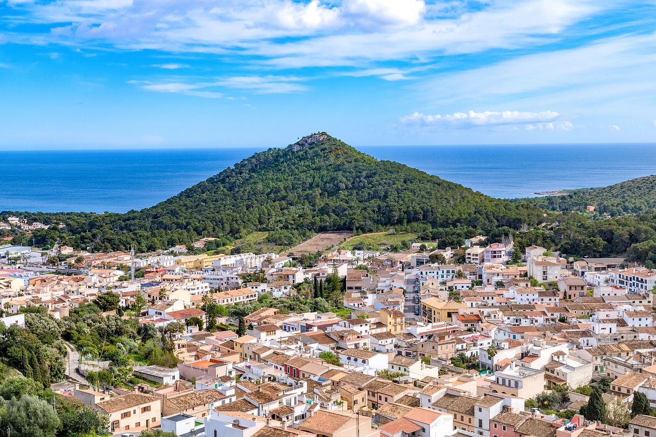 mallorca capdepera view from a castle free photo