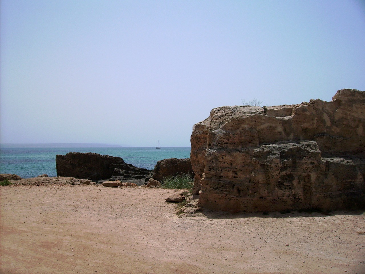 mallorca sea rock free photo