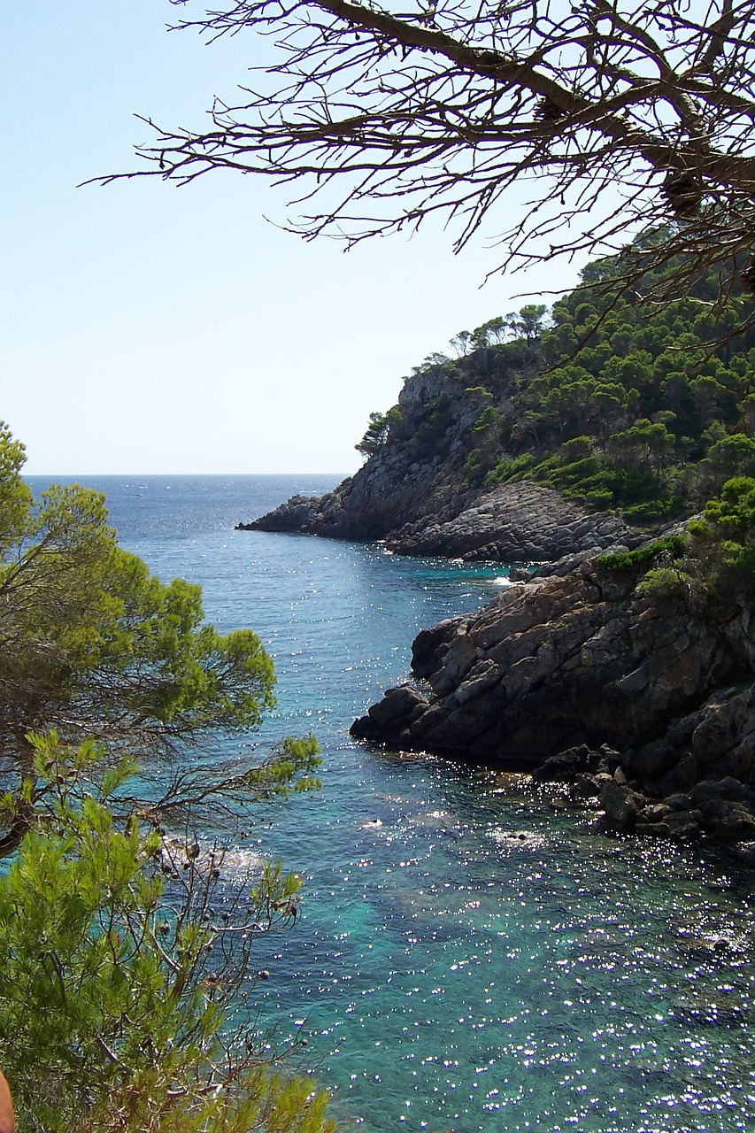 mallorca mediterranean wave free photo