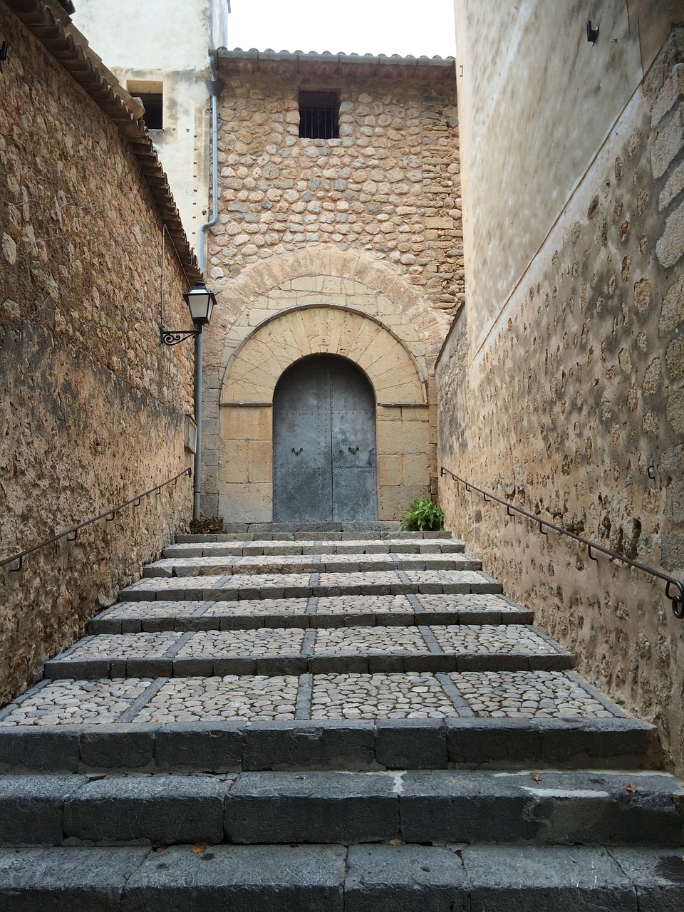 mallorca monastery iron door free photo