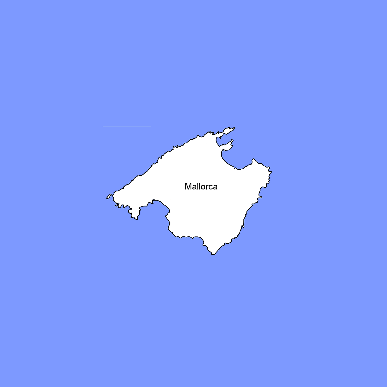 mallorca map land free photo