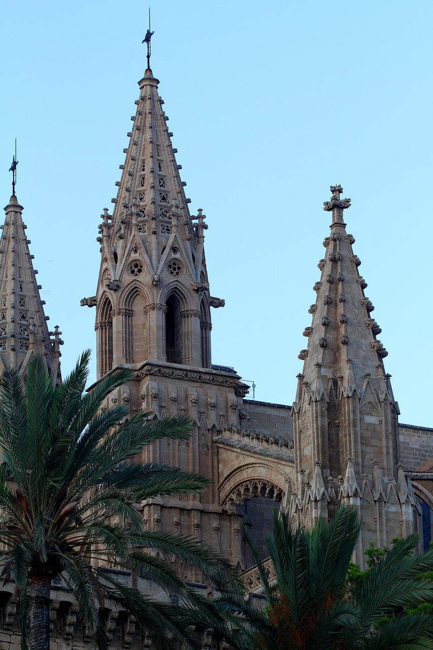 mallorca spain cathedral spires free photo