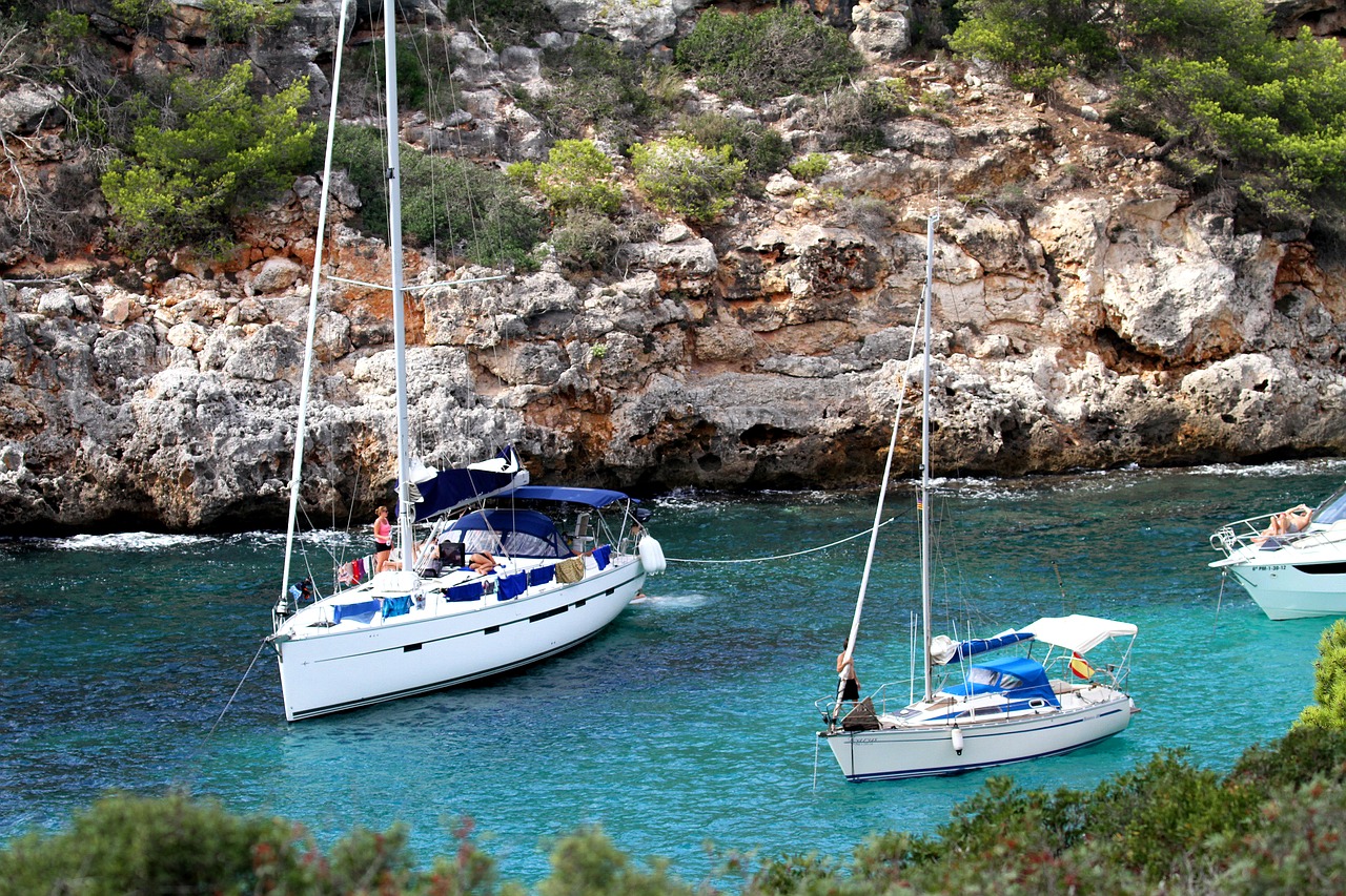 mallorca spain boats yacht free photo