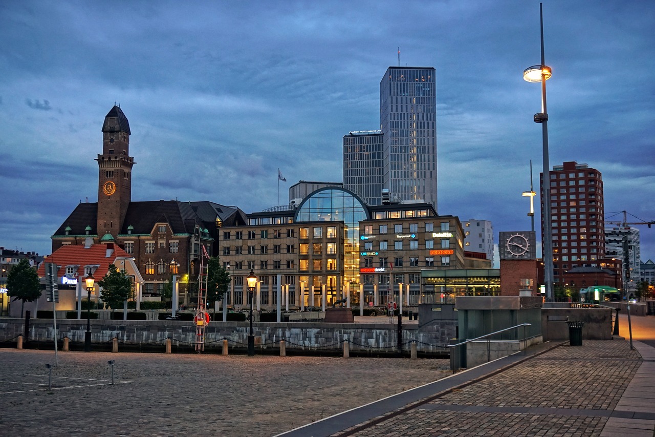 malmö port architecture free photo