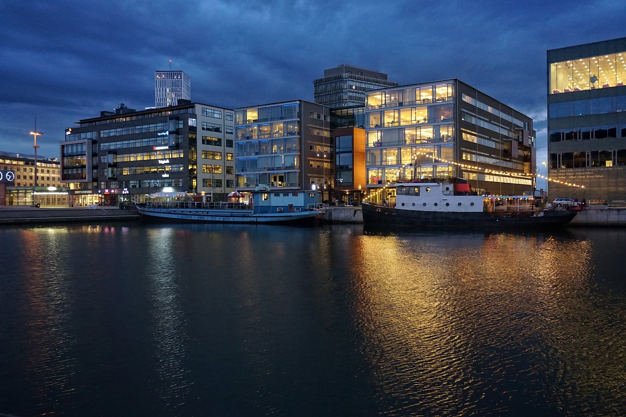 malmö port architecture free photo