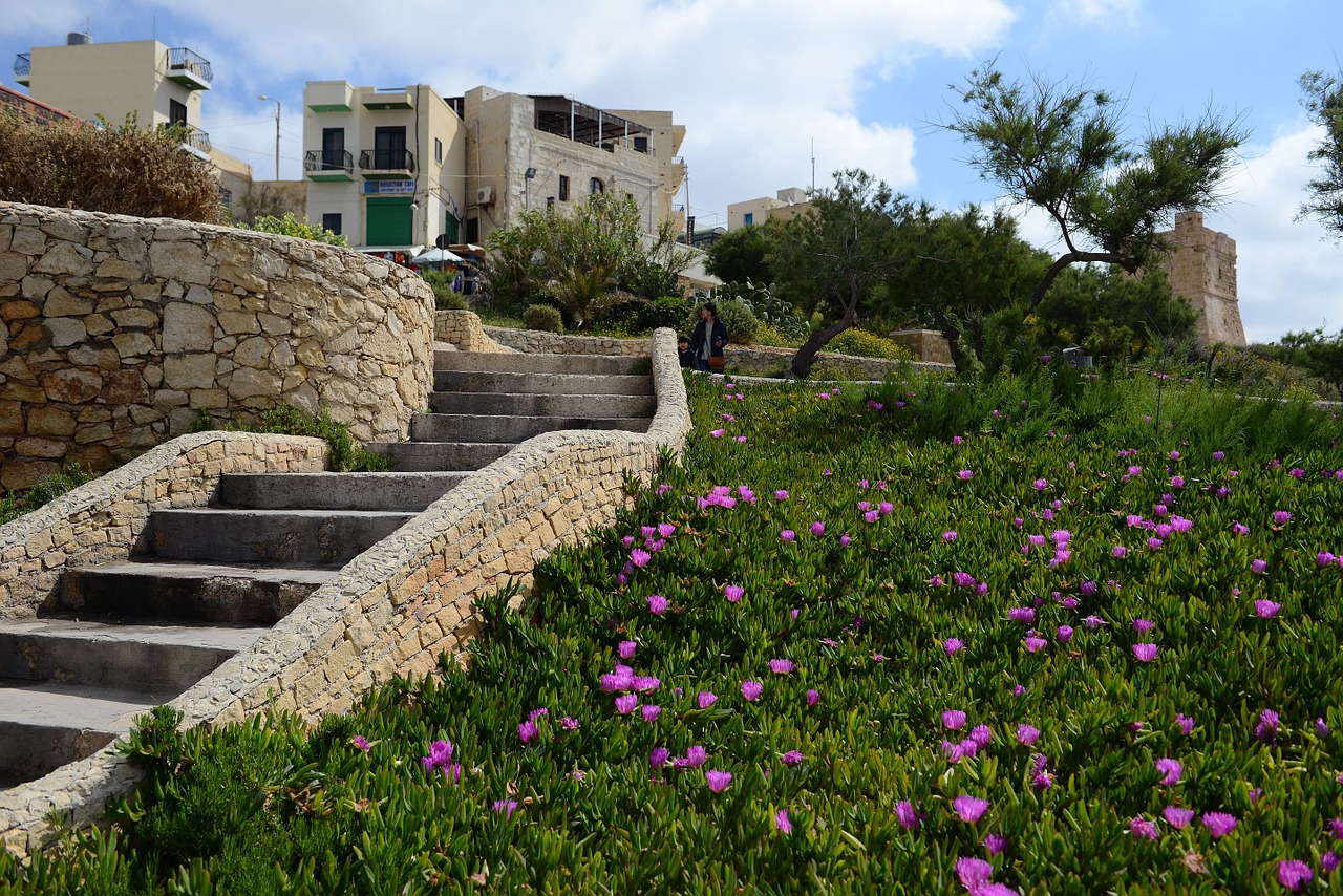 malta gozo stairs free photo