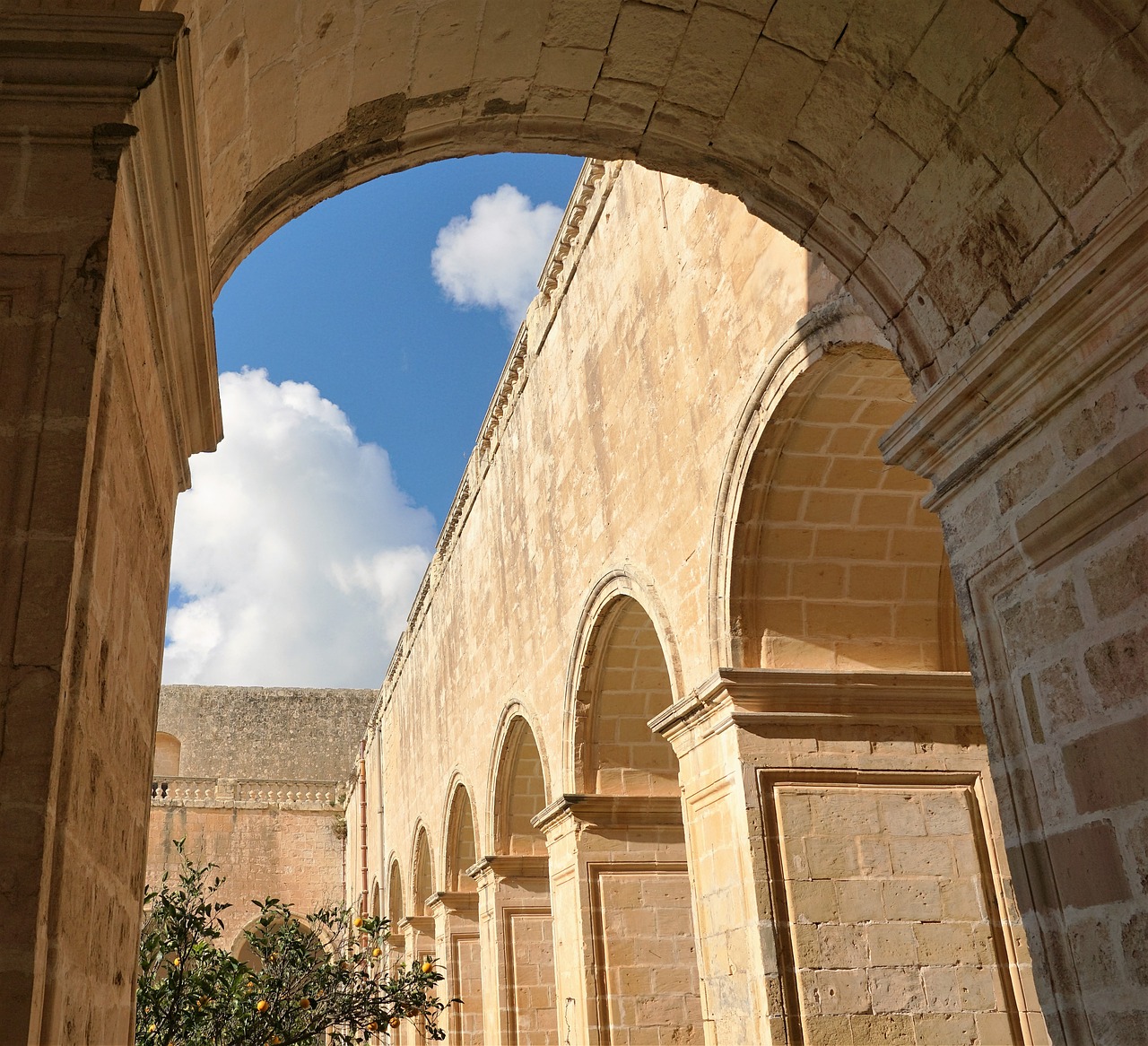 malta monastery architecture free photo