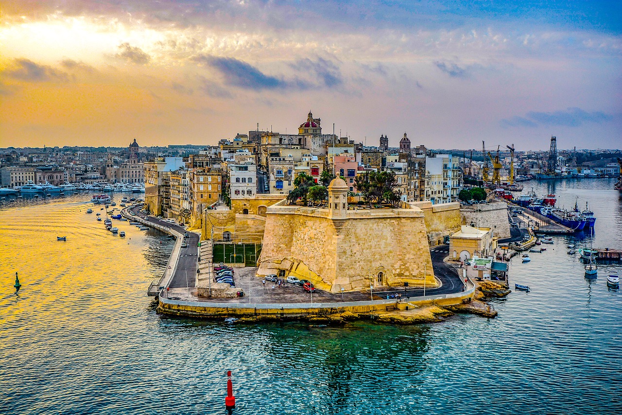 malta harbor port free photo