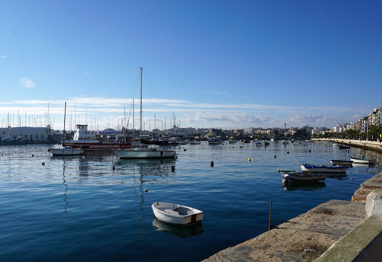 malta sea sliema free photo
