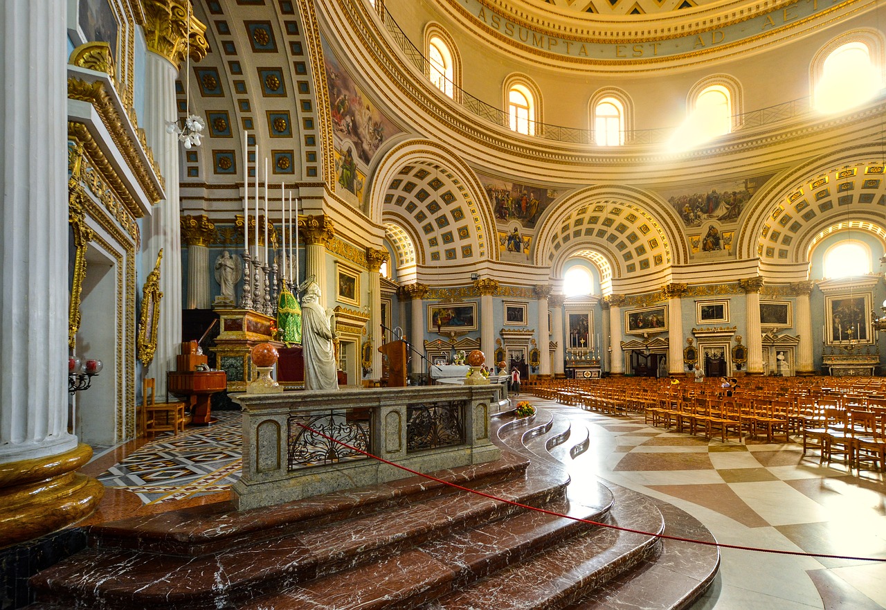 malta mosta cathedral free photo