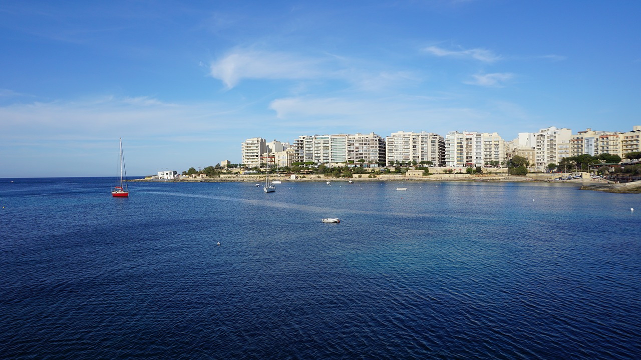 malta st julian's balluta bay free photo