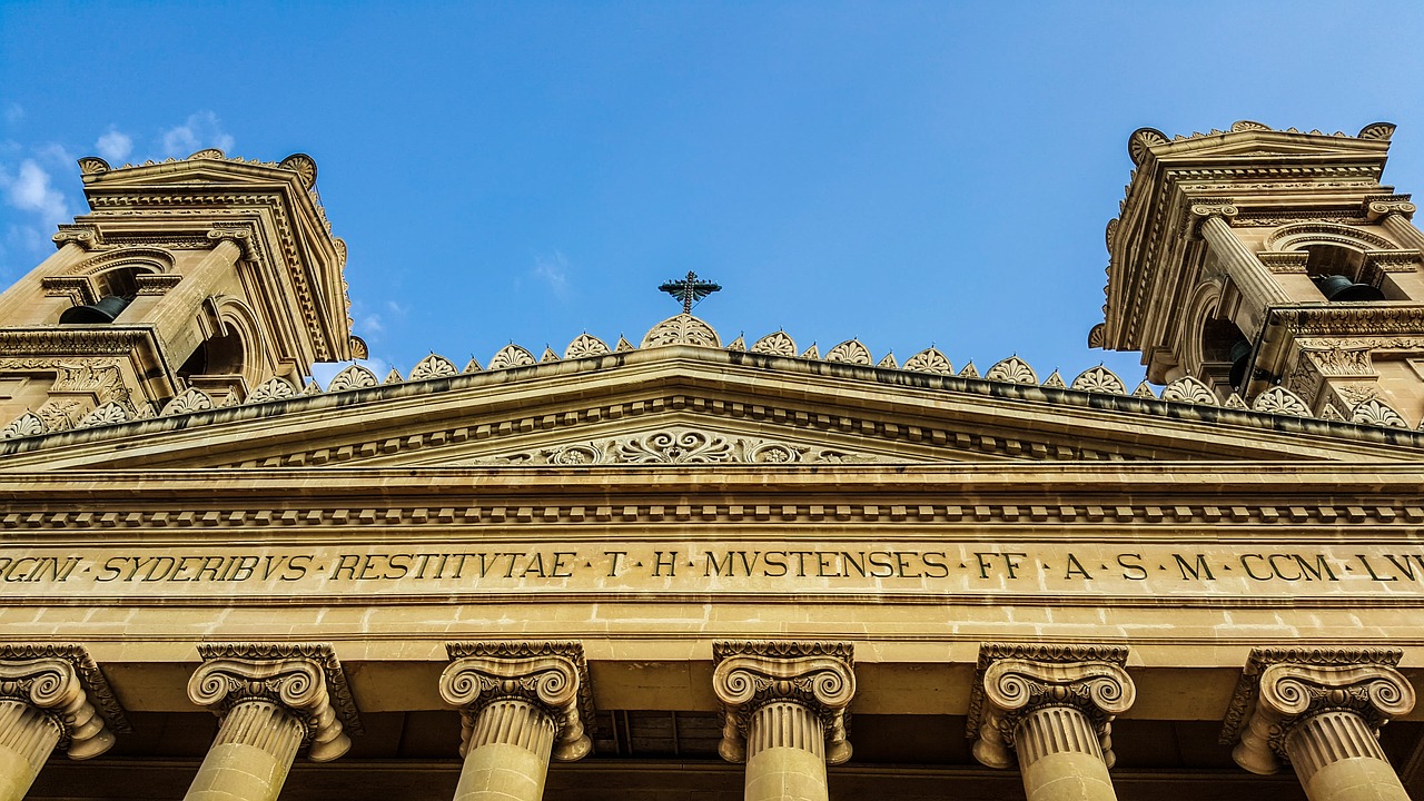 malta church facade free photo