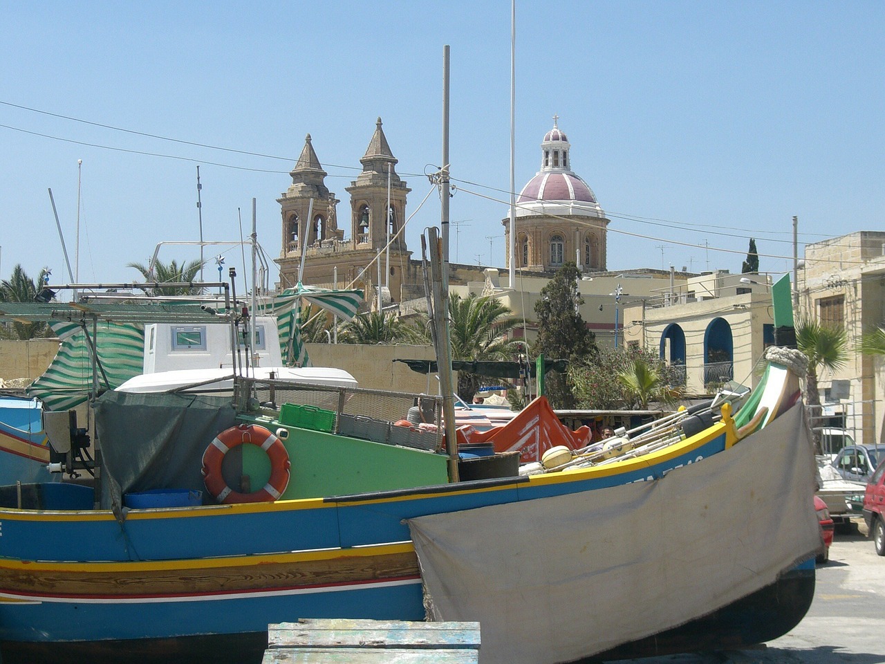 malta boat colors free photo