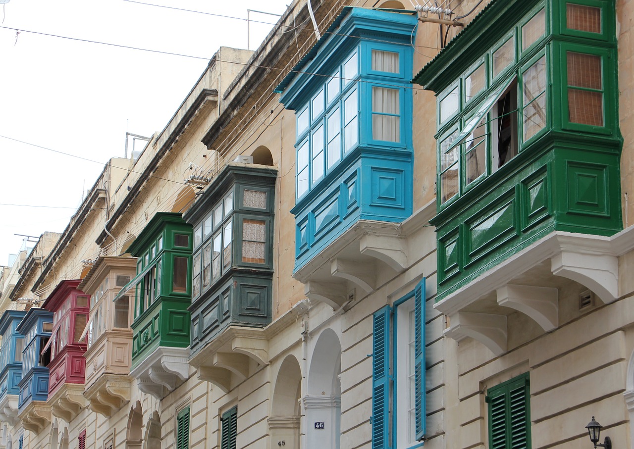 malta  windows  houses free photo