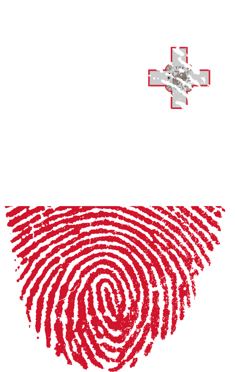 malta flag fingerprint free photo