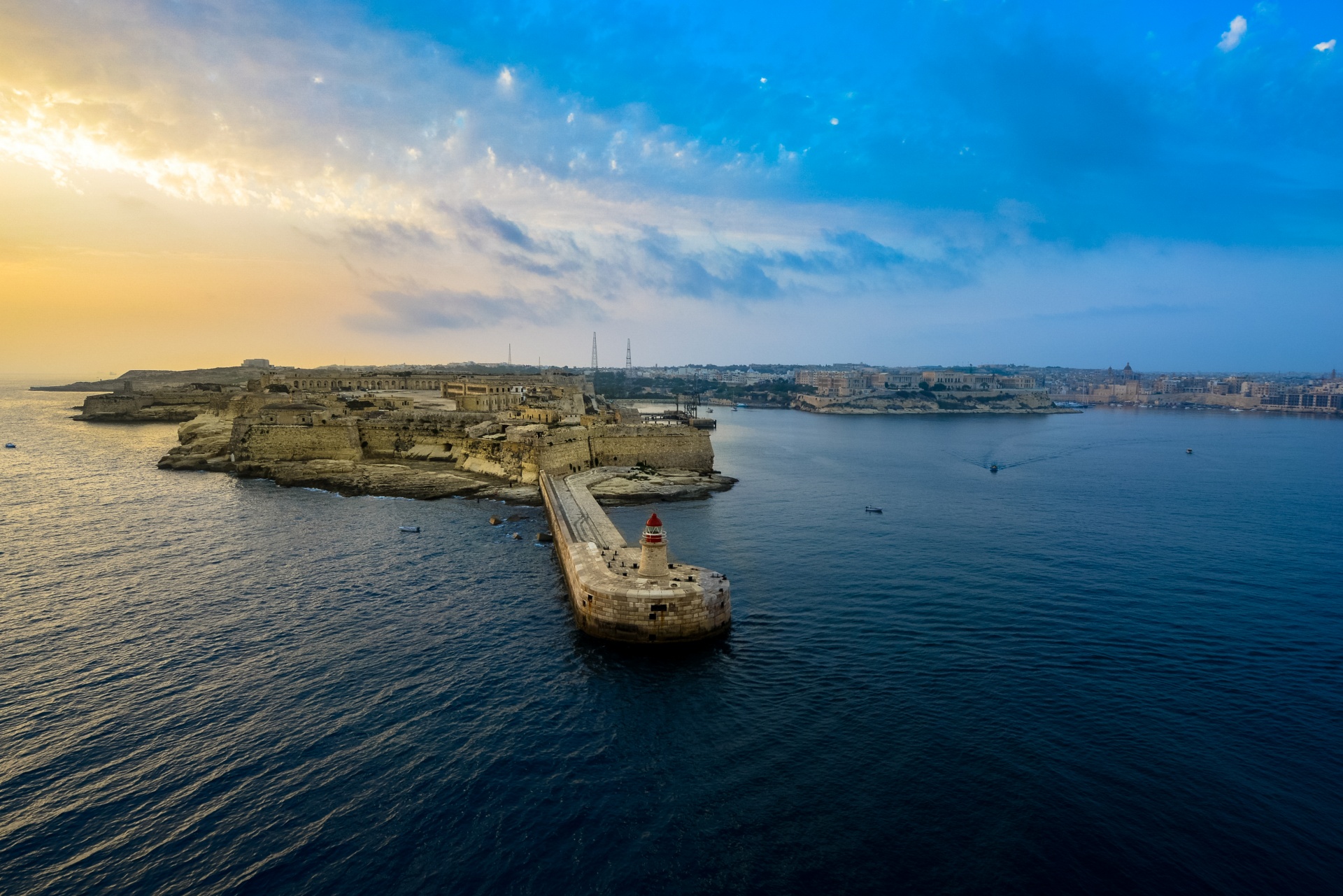 malta port harbor free photo