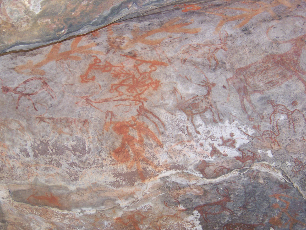 bhimbetka painting prehistory free photo