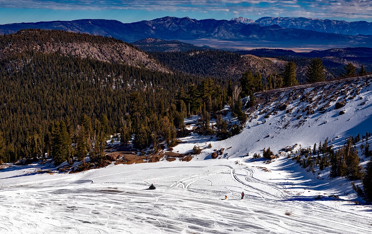 mammoth lakes california winter free photo