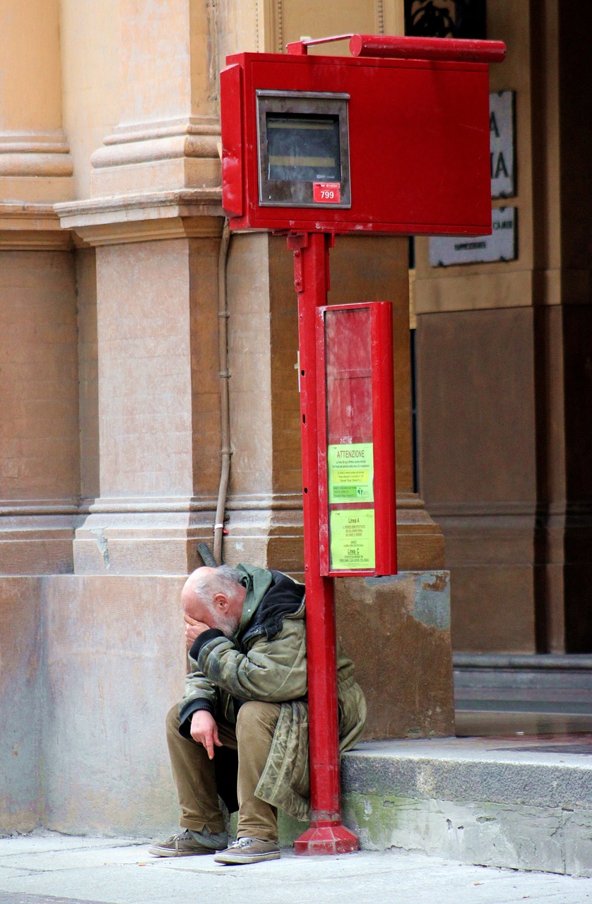 man solitude homeless free photo