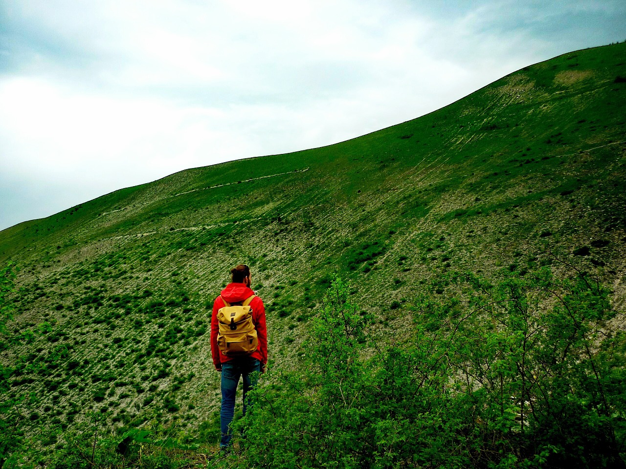 man nature sky free photo