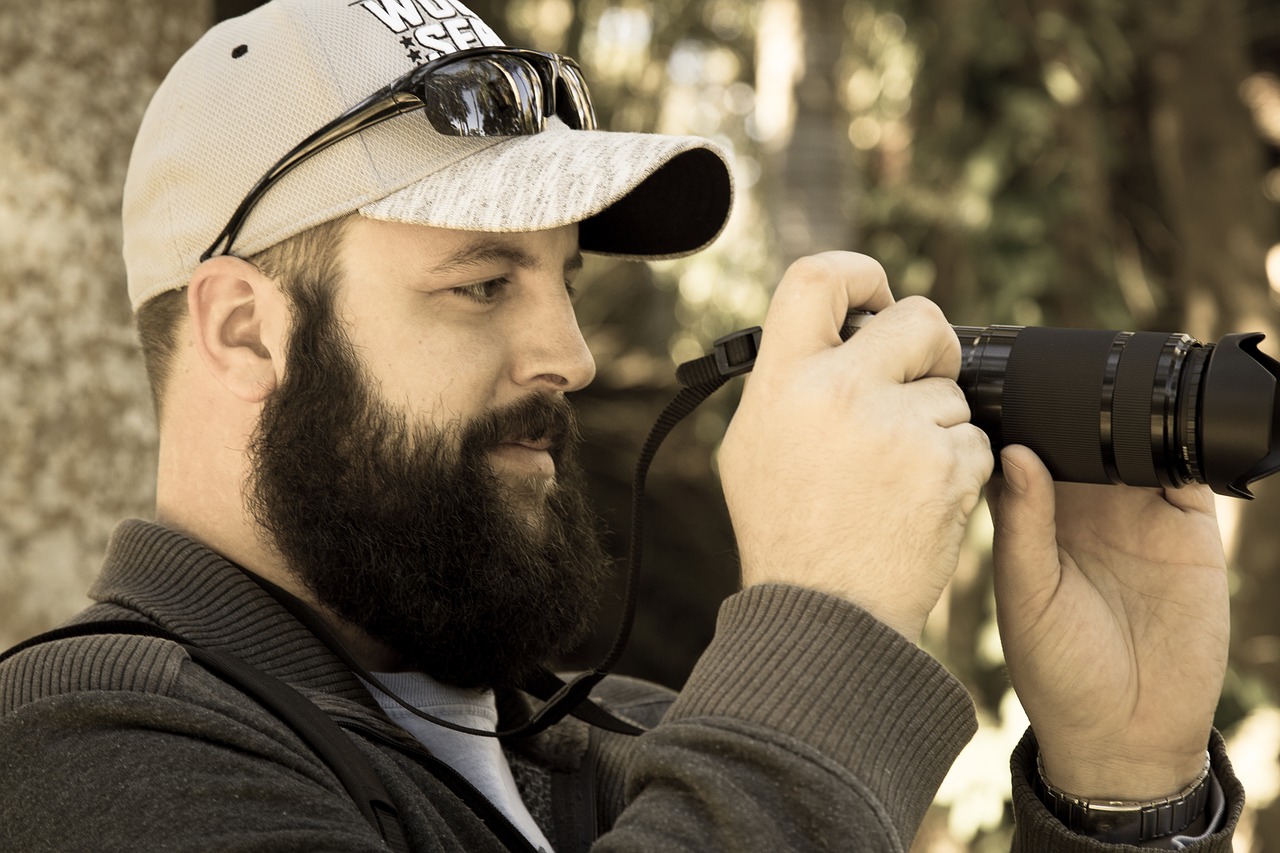 man sunshine beard free photo