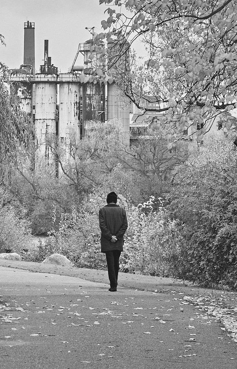 man walking depression free photo