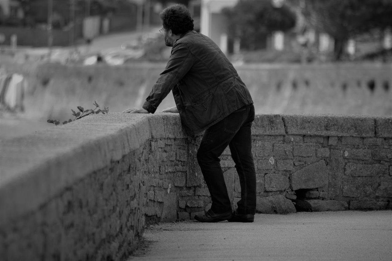 man solitude only free photo