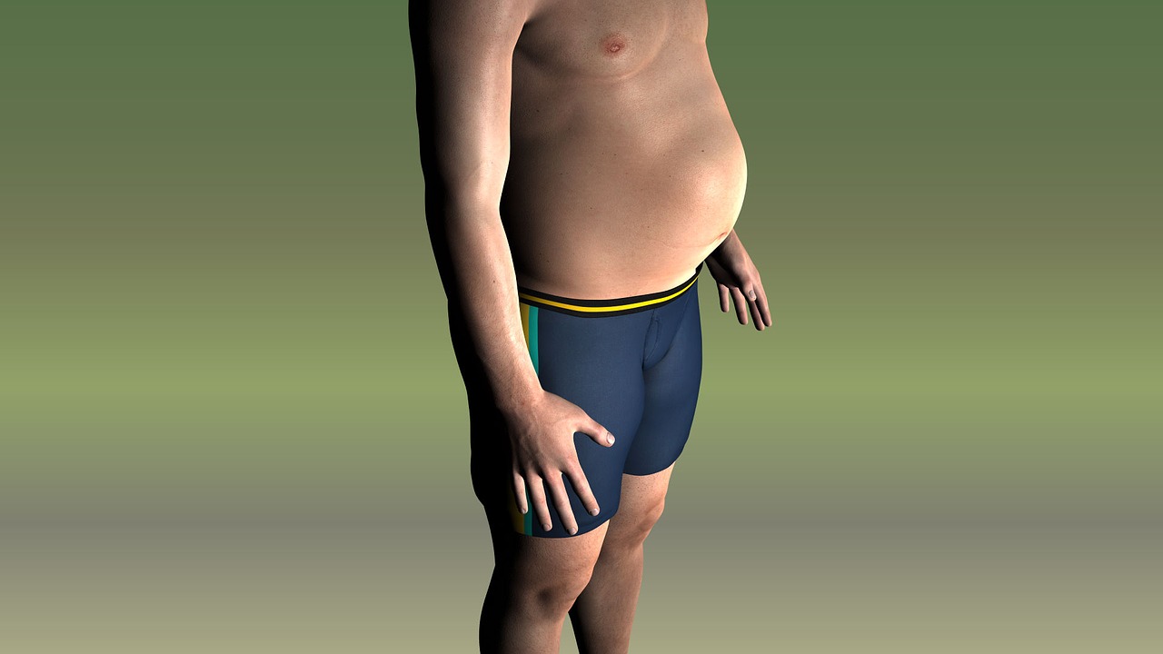 man belly thick free photo