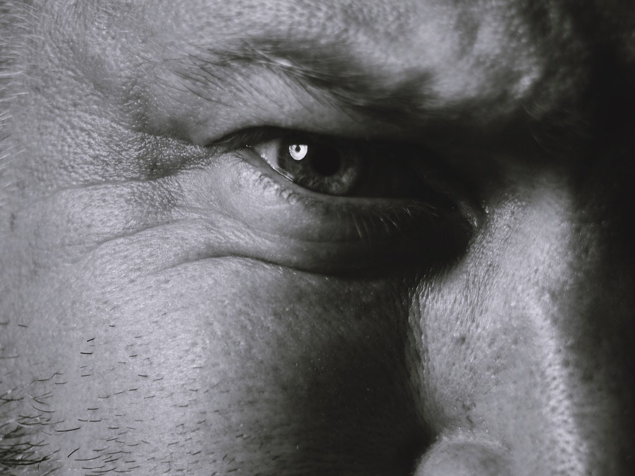 man eyes creepy free photo