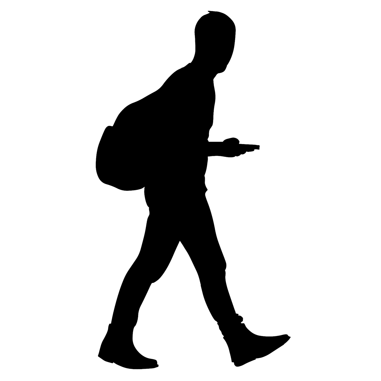 man walking silhouette free photo