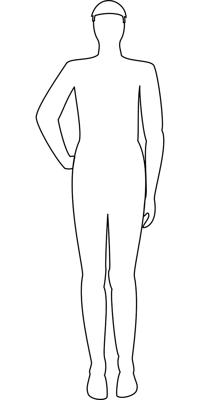 man outline silhouette free photo