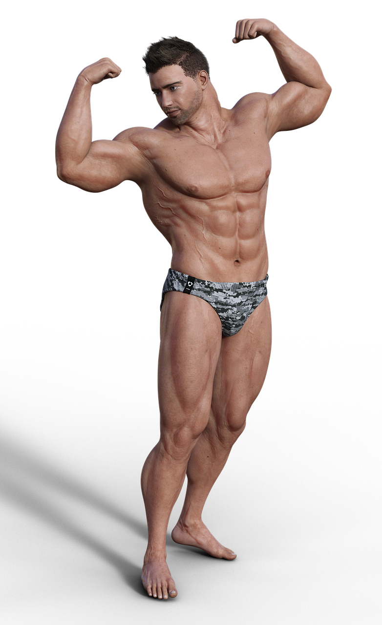 man muscles sixpack free photo