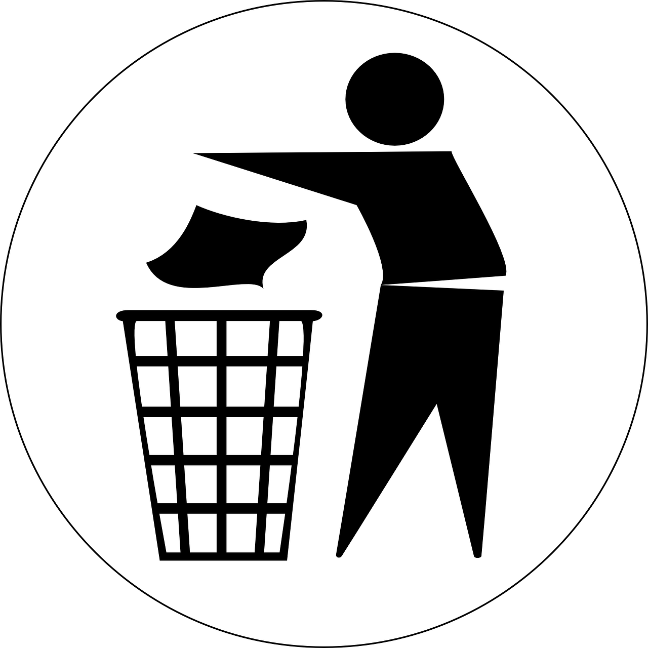 man recycling trash free photo