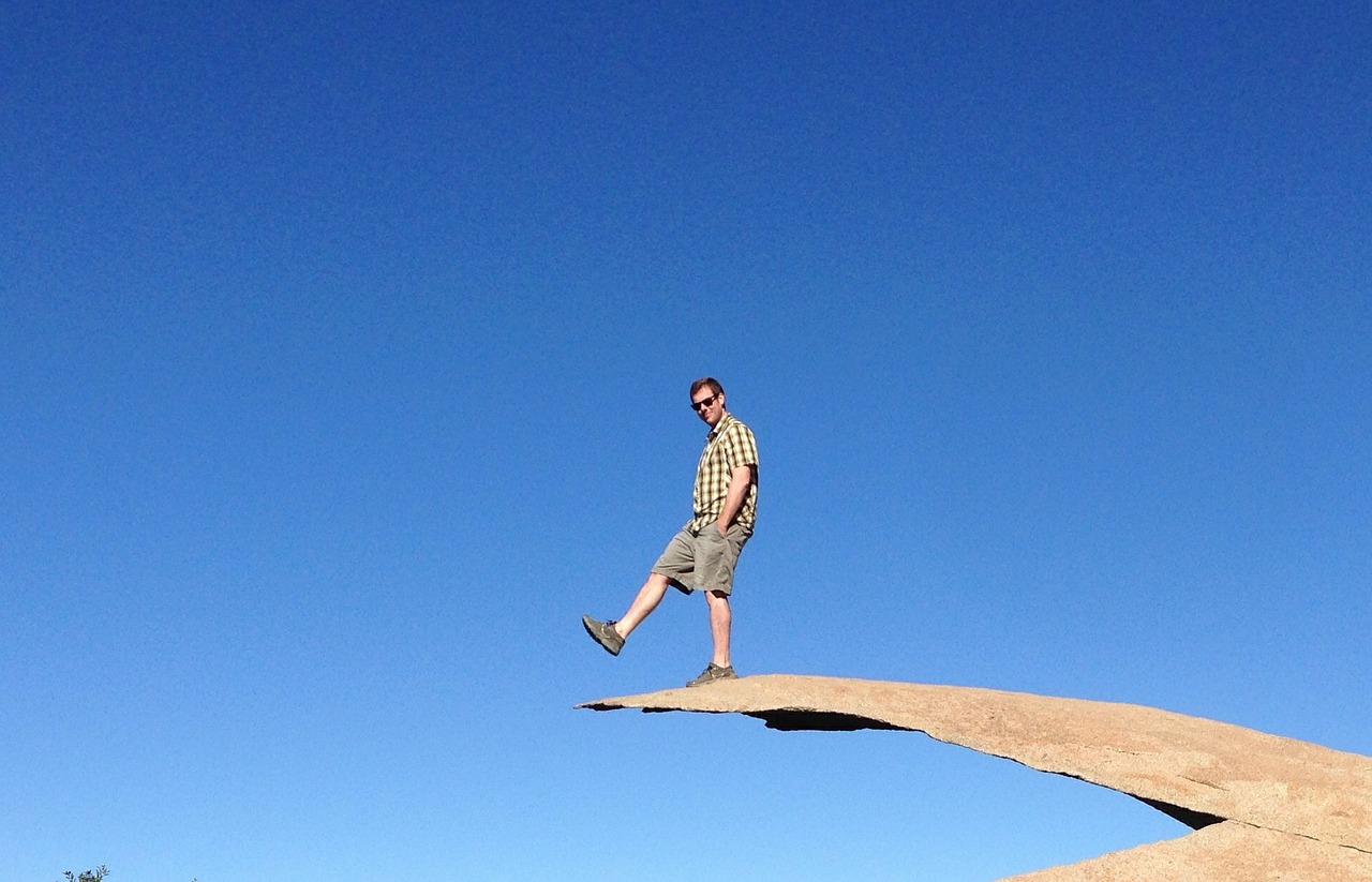 man balancing cool free photo