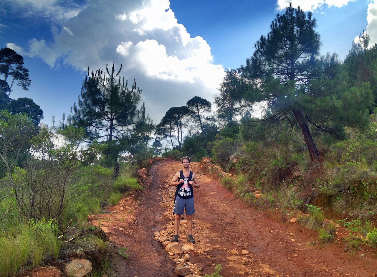 man hiker hiking free photo