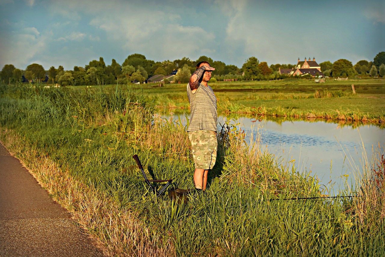 man  person  angler free photo