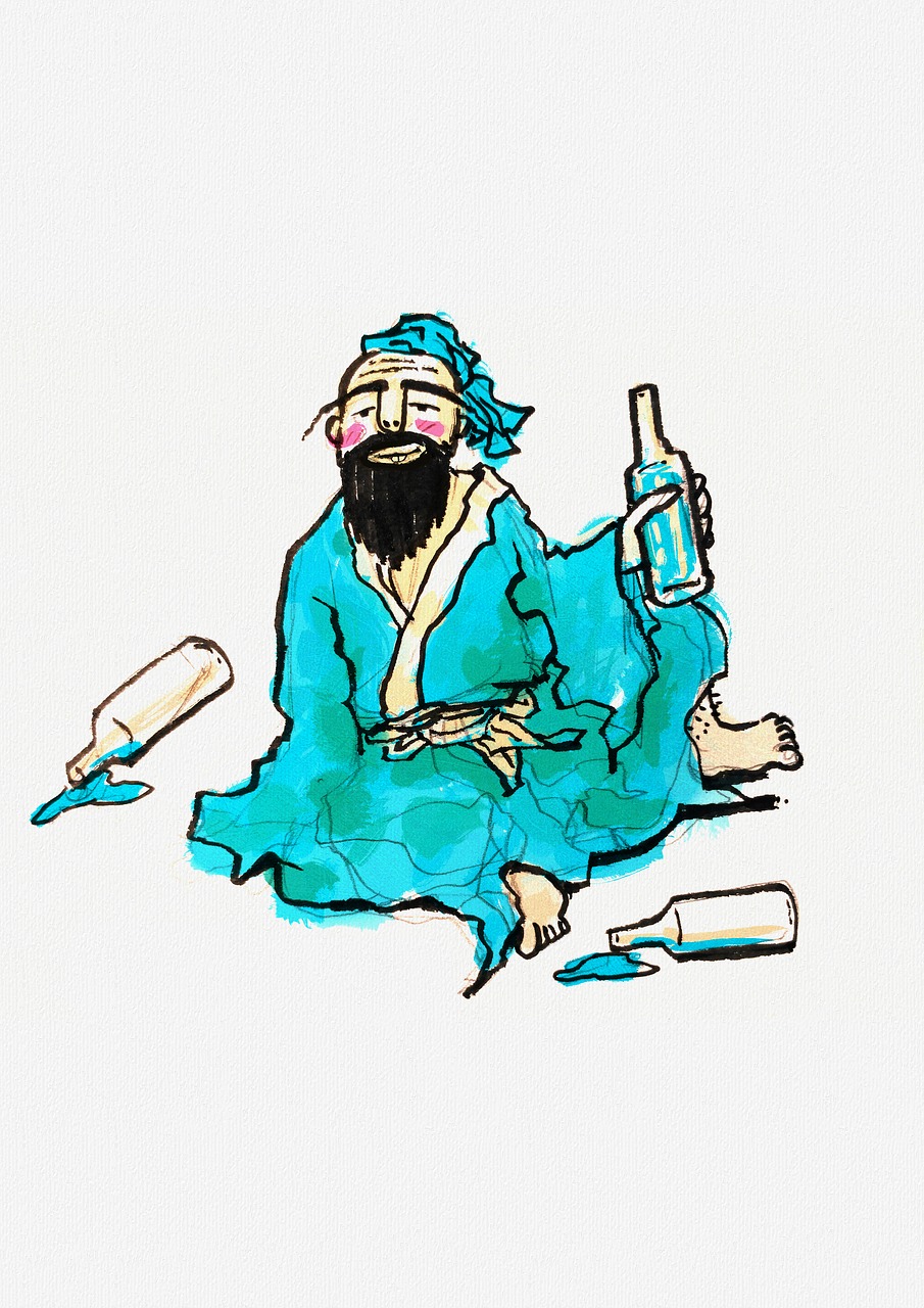 man  confucius  drinking free photo