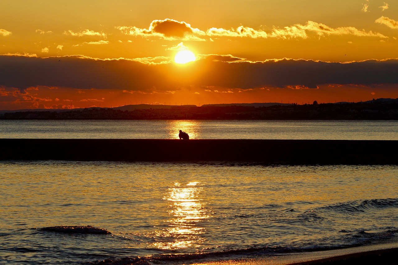 man  sunset  fantastic free photo