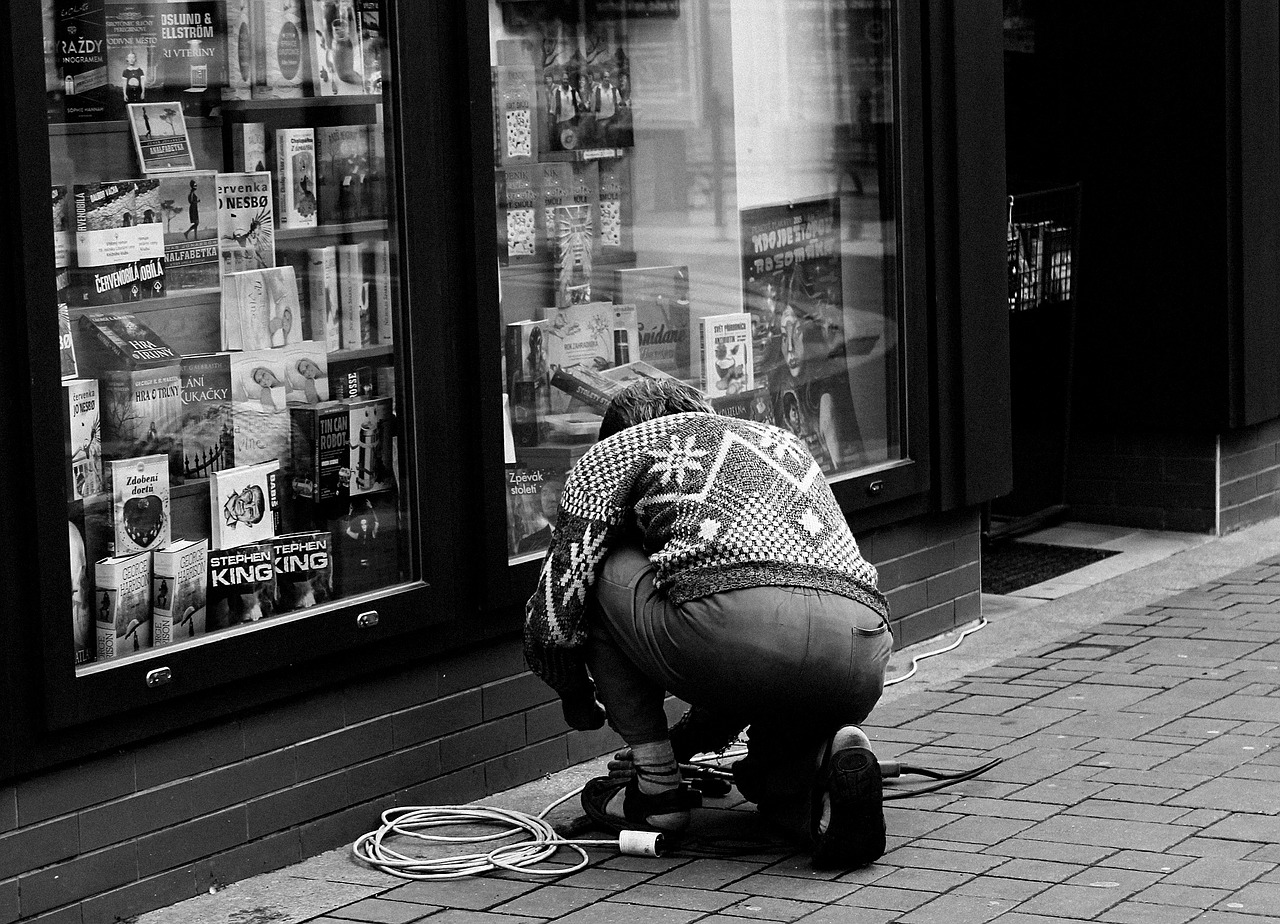 man work street free photo