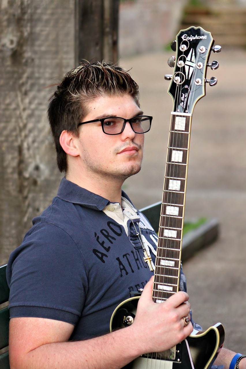 man young guitar free photo