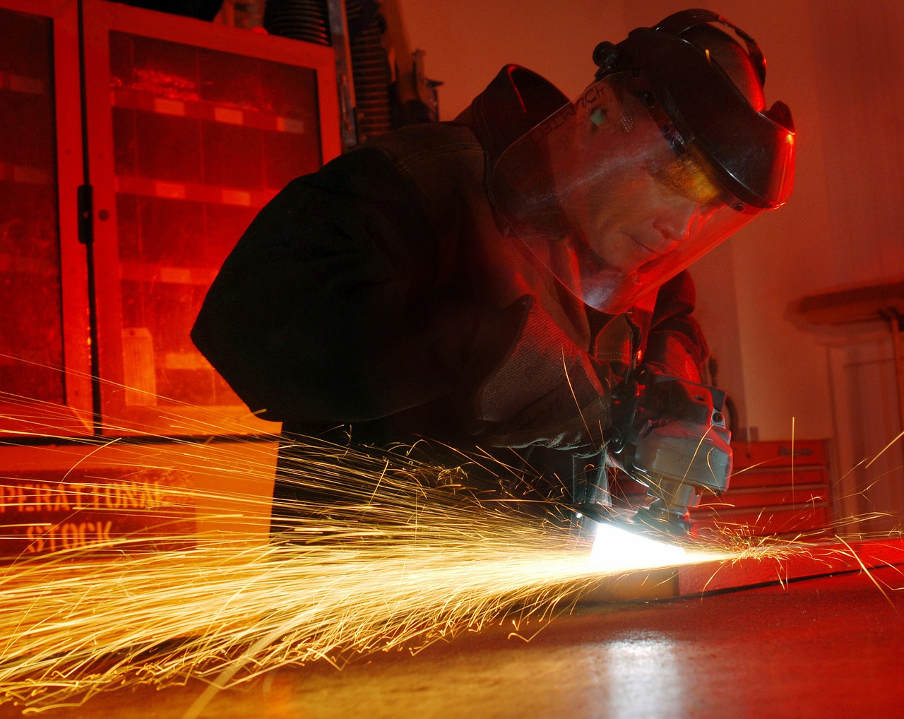 man working metal worker free photo